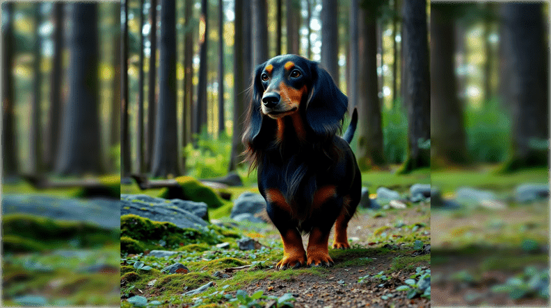 long haired dachshund