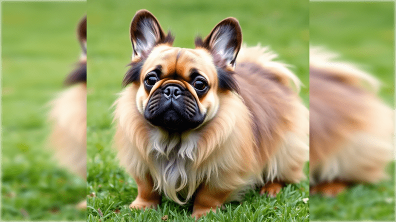 long haired french bulldog