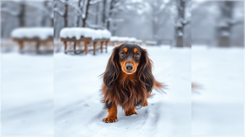 long haired dachshund