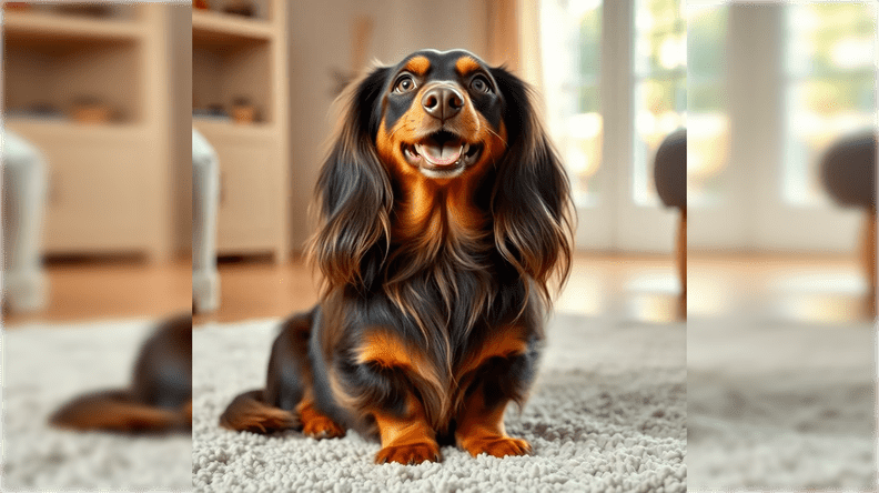 long haired dachshund