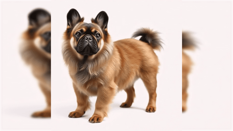 long haired french bulldog