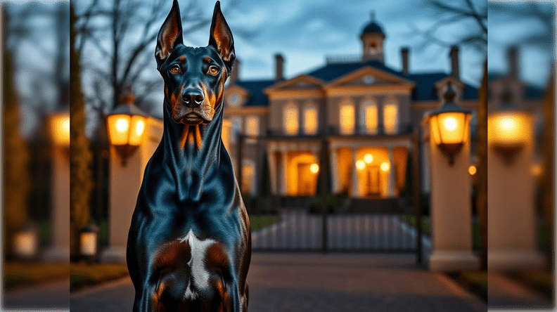 Blue Doberman