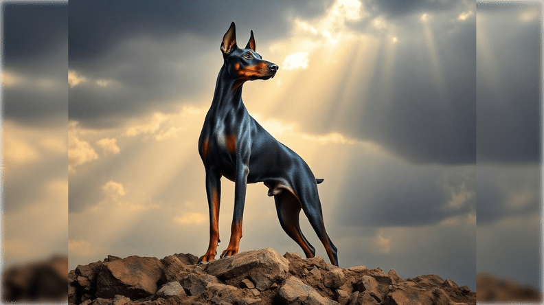 Blue Doberman